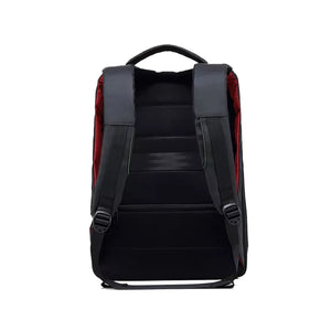 Rear view of Kappa Alpha Psi Diamond backpack with padded shoulder straps and ergonomic back support, ideal for laptops and travel use.