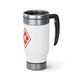 Kappa Diamond Stainless Steel Travel Mug with Handle, 14oz - URBrand