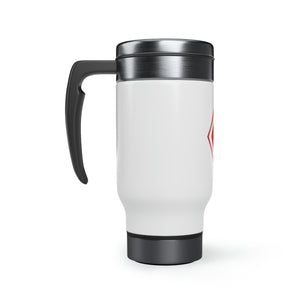 Kappa Diamond Stainless Steel Travel Mug with Handle, 14oz - URBrand