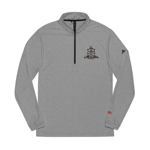Kappa Shield Outline Embroidered Adidas Quarter - Zip Pullover - URBrand