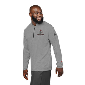 Kappa Shield Outline Embroidered Adidas Quarter - Zip Pullover - URBrand