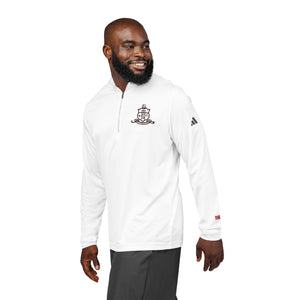 Kappa Shield Outline Embroidered Adidas Quarter - Zip Pullover - URBrand