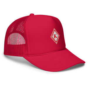 Nupe Diamond K Trucker Hat - Stylish Trendy Foam Design for Comfort - URBrand