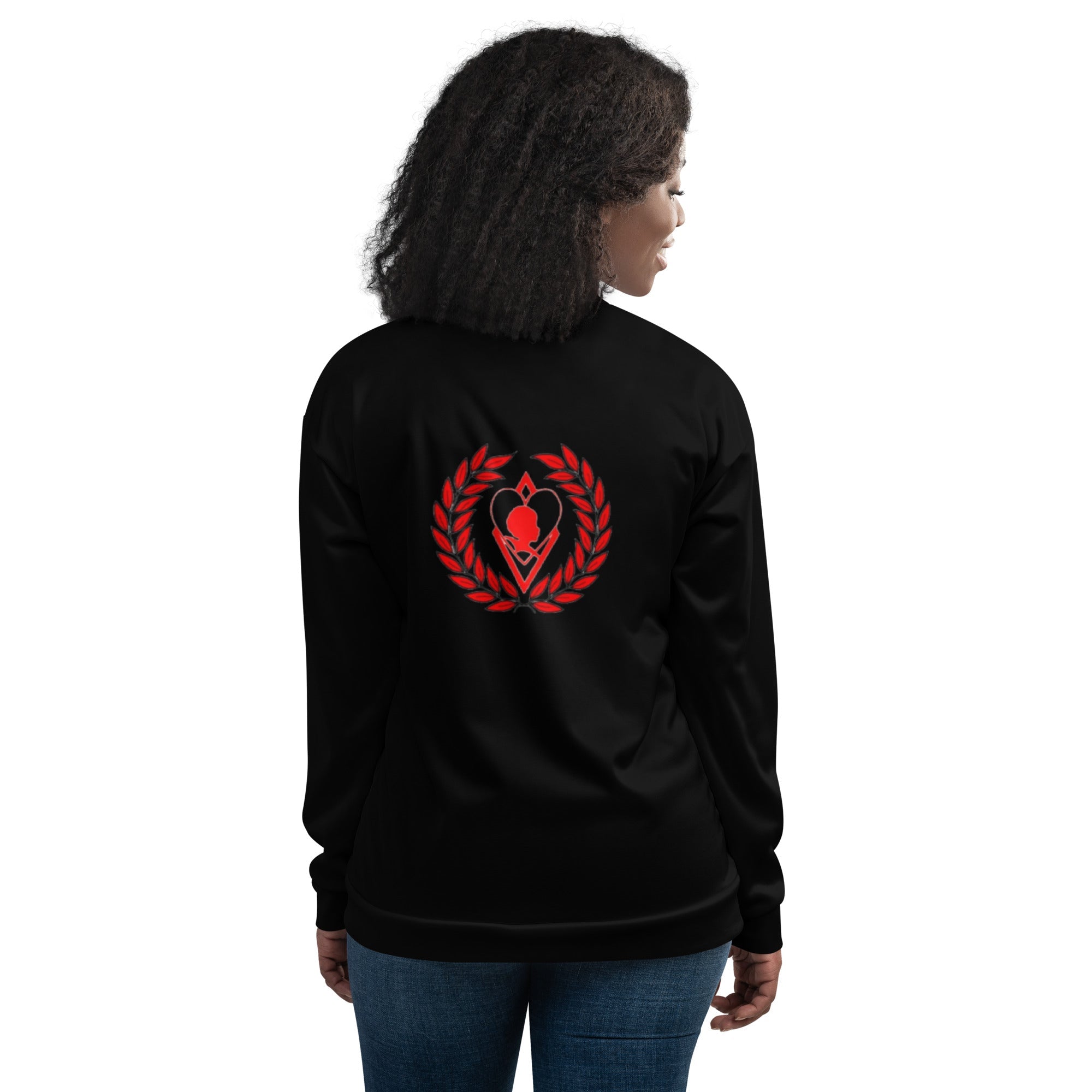 Silhouette Black Bomber Jacket - URBrand