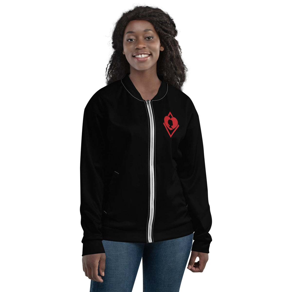 Silhouette Black Bomber Jacket - URBrand
