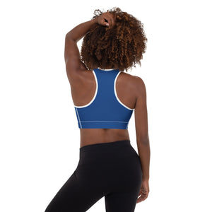 Zeta Shield Padded Sports Bra Blue - URBrand