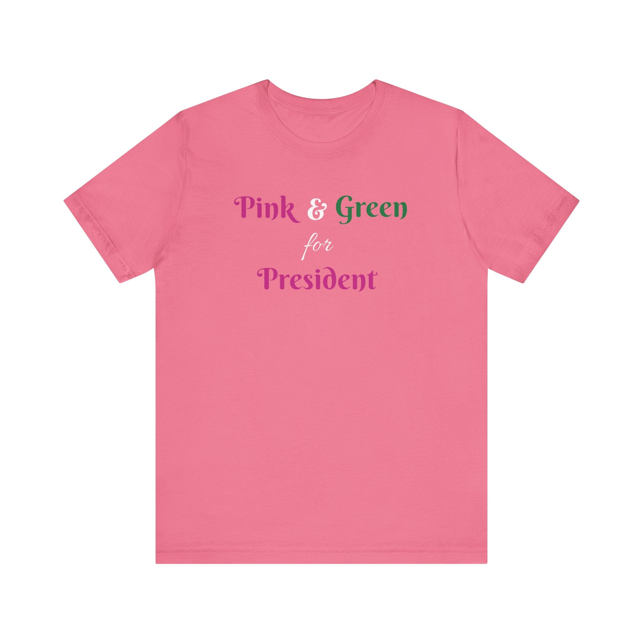 Pink & Green Unisex Jersey Short Sleeve Tee