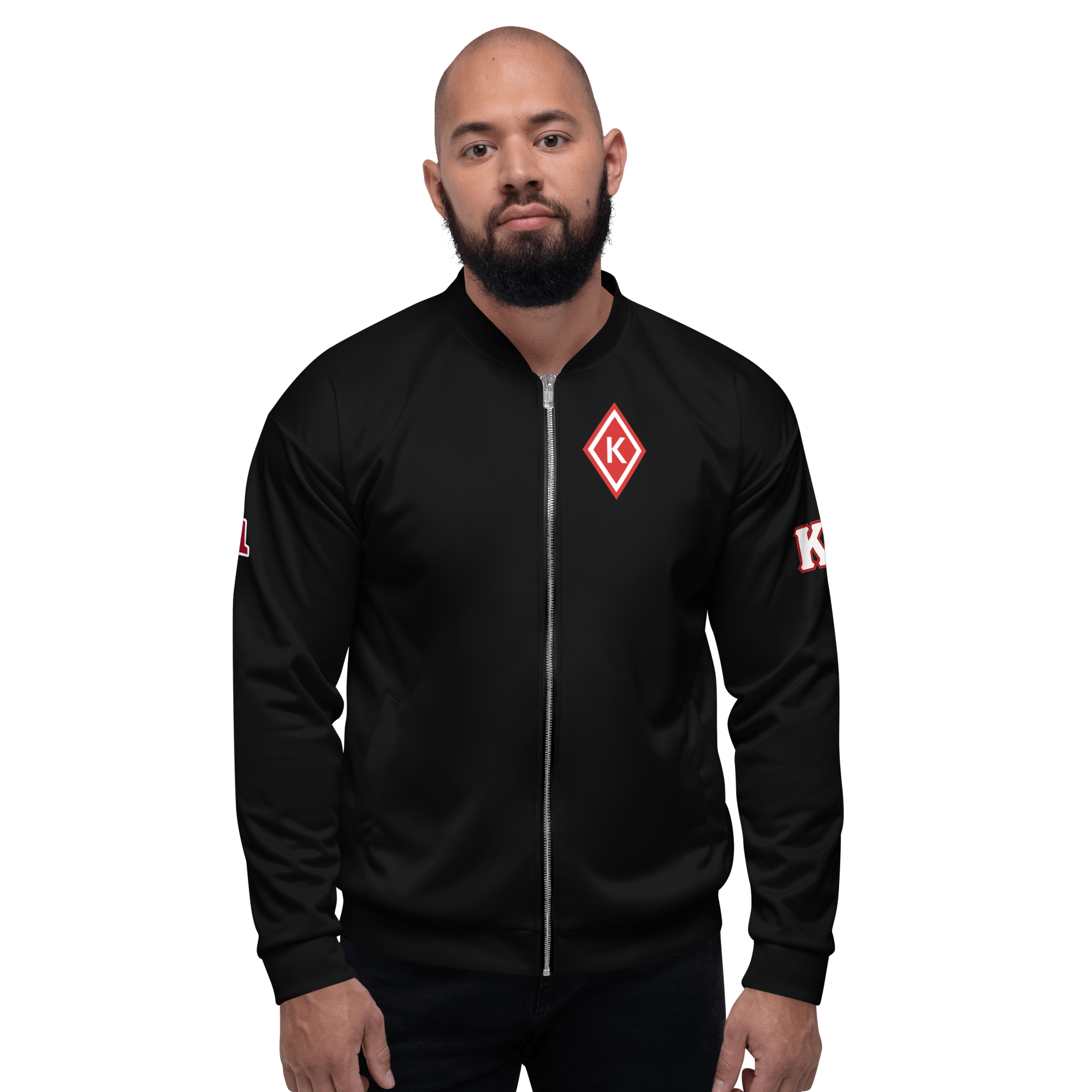 Kappa Alpha Bomber Black Jacket - URBrand