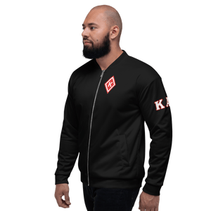 Kappa Alpha Bomber Black Jacket - URBrand