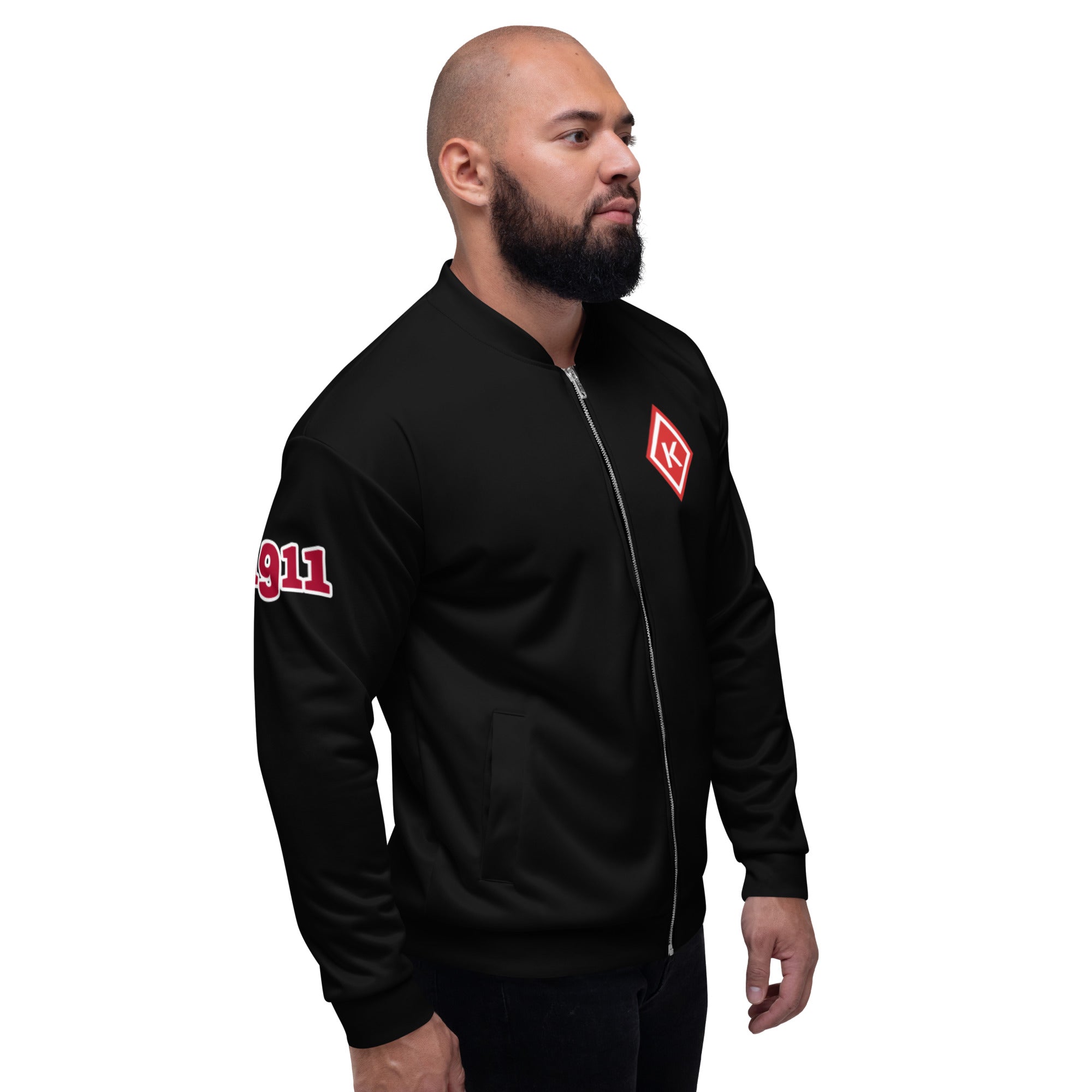 Kappa Alpha Psi Black Diamond Bomber Jacket - URBrand