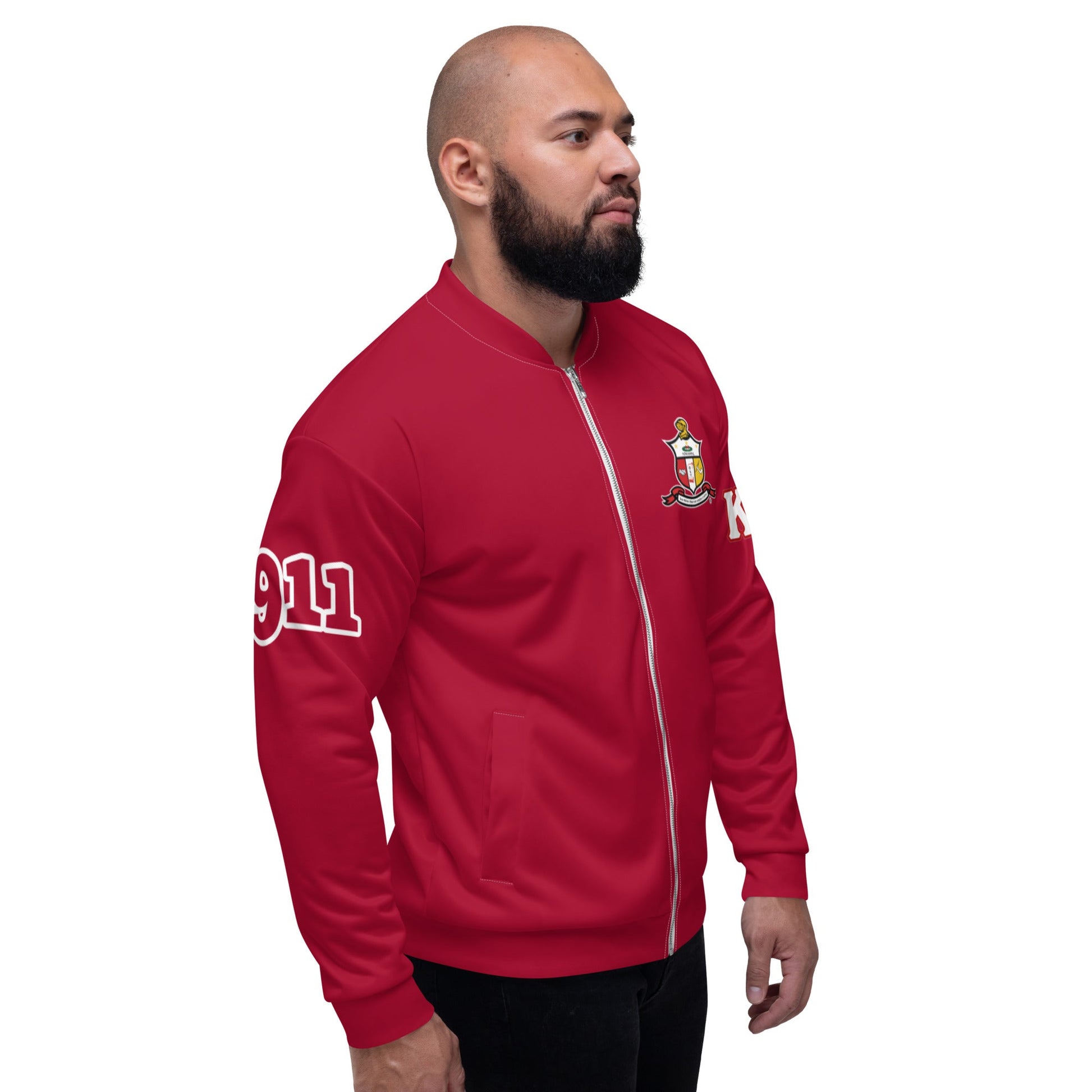 Kappa Alpha Psi Bomber Jacket Red Diamond - URBrand