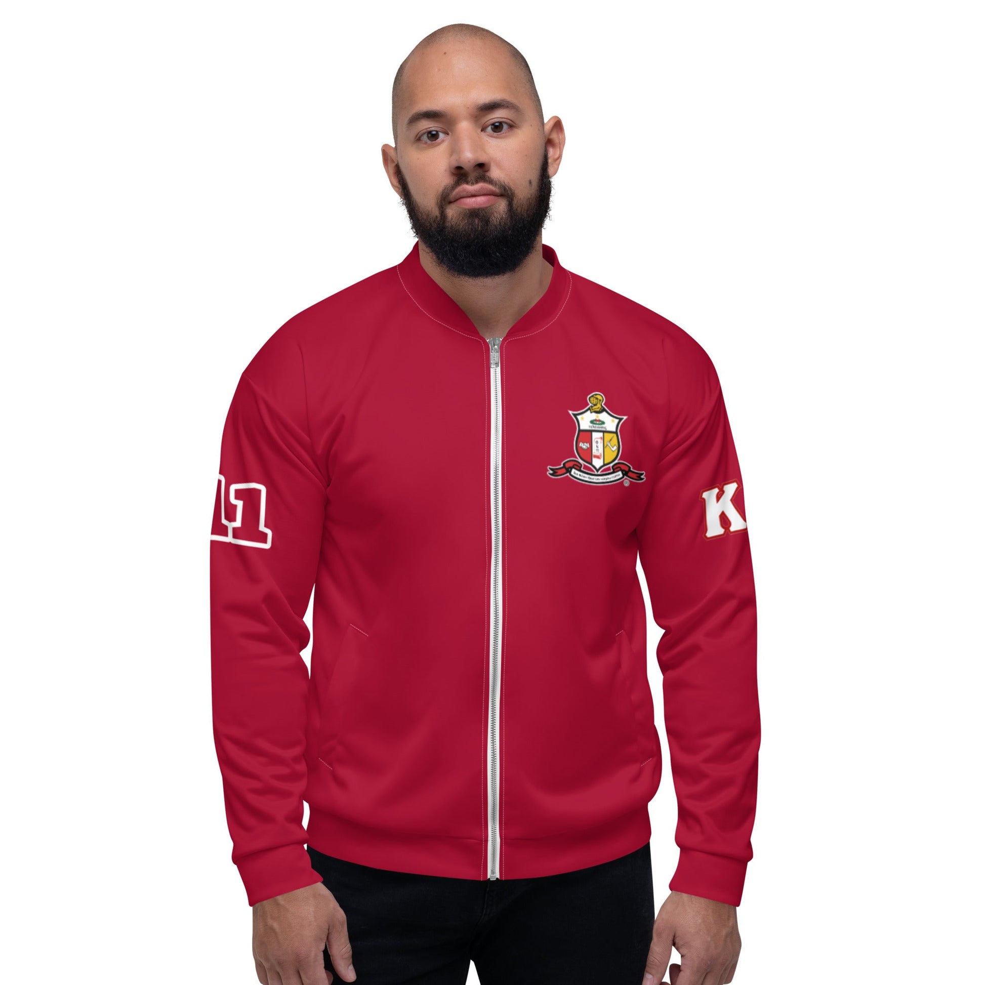 Kappa Alpha Psi Bomber Jacket Red Diamond - URBrand