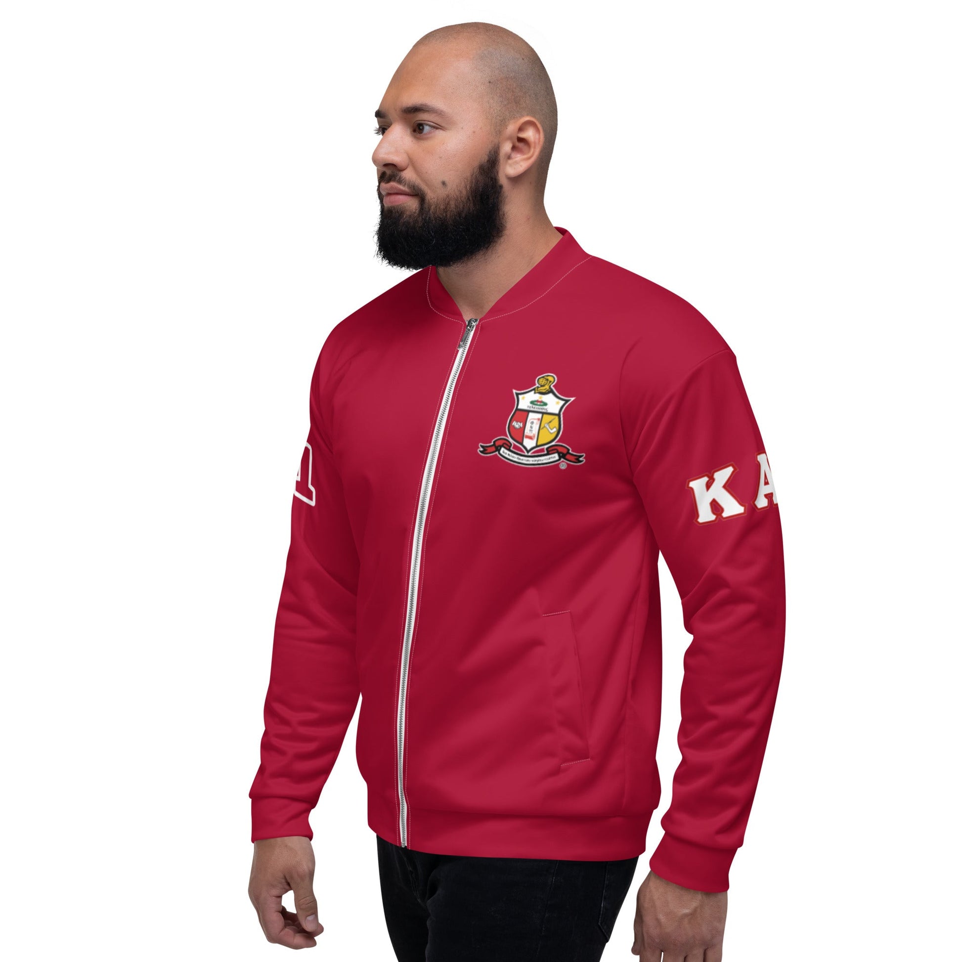 Kappa Alpha Psi Bomber Jacket Red Diamond - URBrand