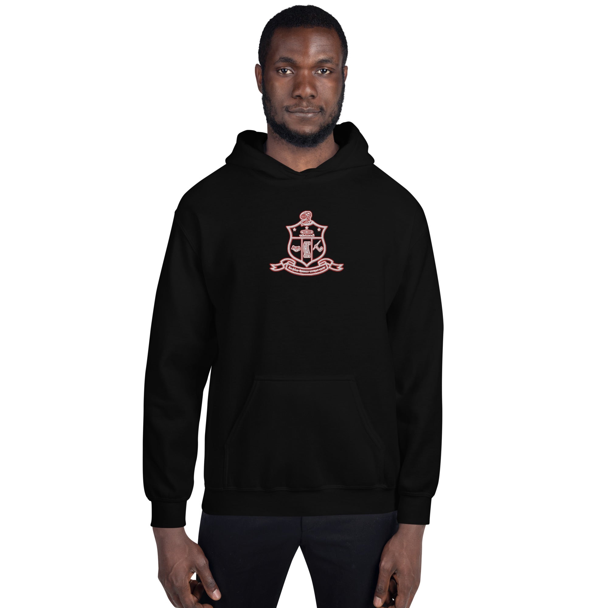 Kappa Alpha Psi Embroidered Shield Hoodie - URBrand
