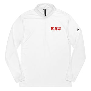 Kappa Alpha Psi Letters Adidas Quarter zip pullover - URBrand