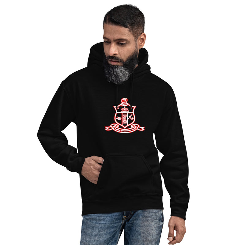 Kappa Alpha Psi Red & White Shield Hoodie