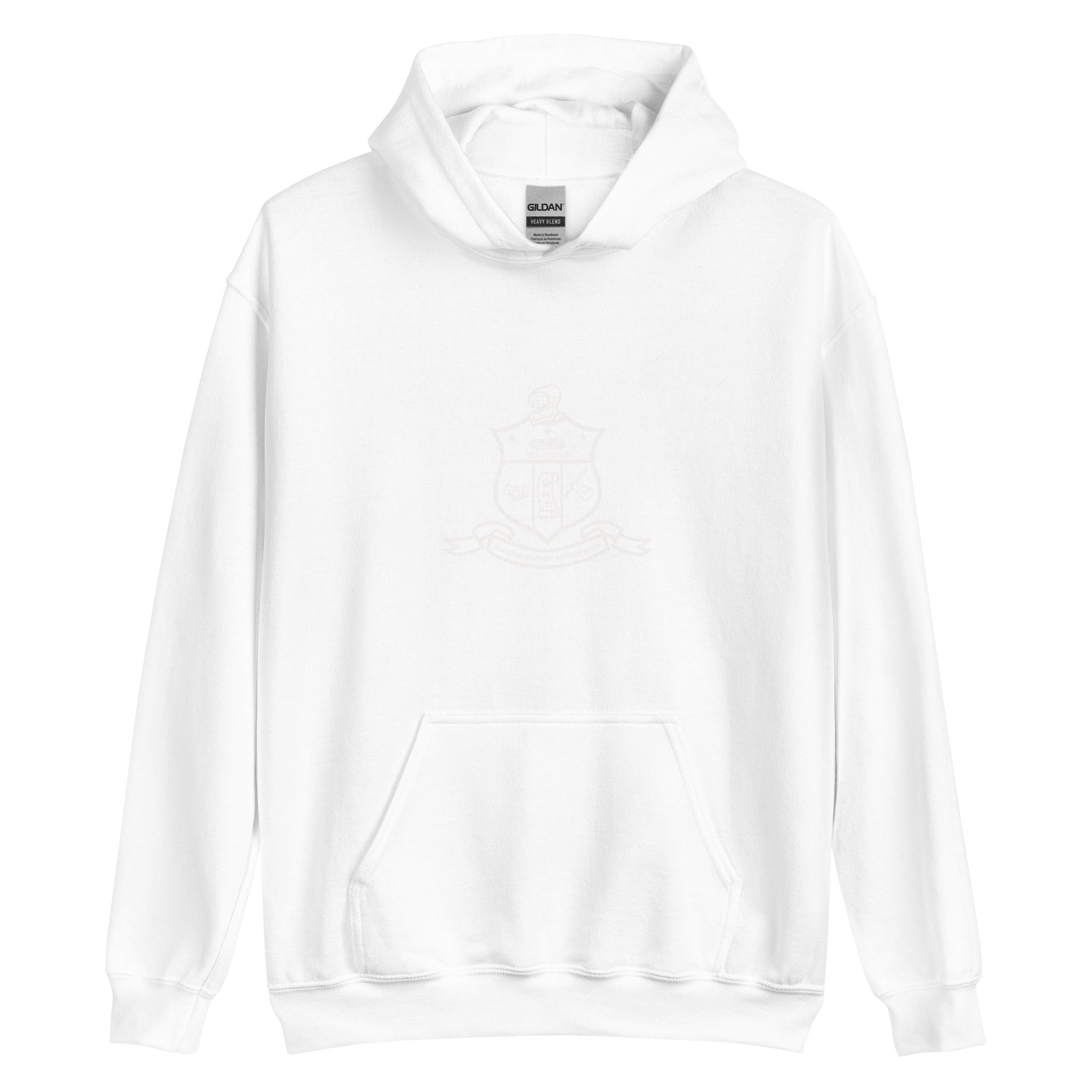 Kappa Alpha Psi Shield White Hoodie - URBrand