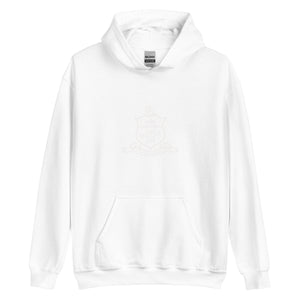 Kappa Alpha Psi Shield White Hoodie - URBrand