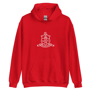 Kappa Alpha Psi Shield White Hoodie - URBrand