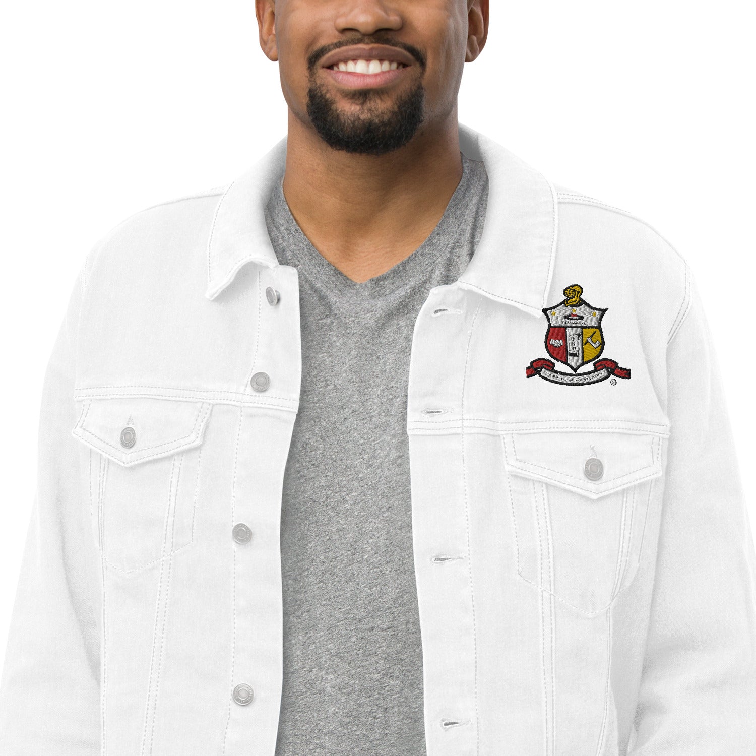 Kappa Alpjha Psi denim jacket - URBrand