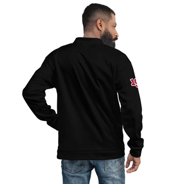 Kappa Bomber Jacket Black Shield