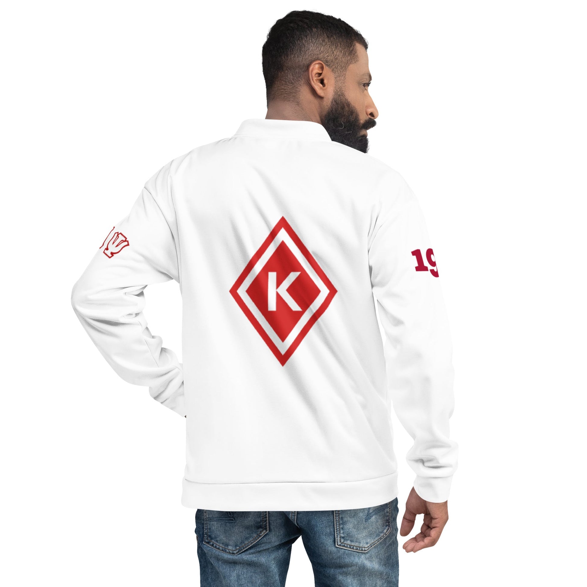 Kappa Bomber Jacket White Shield - URBrand