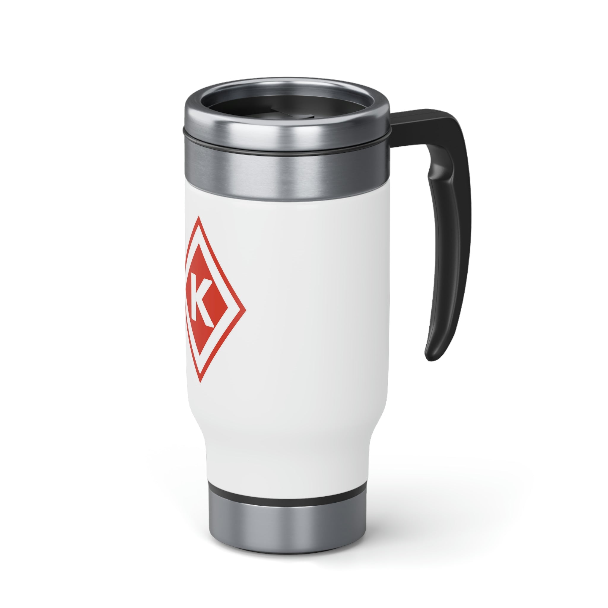 Kappa Diamond Stainless Steel Travel Mug with Handle, 14oz - URBrand