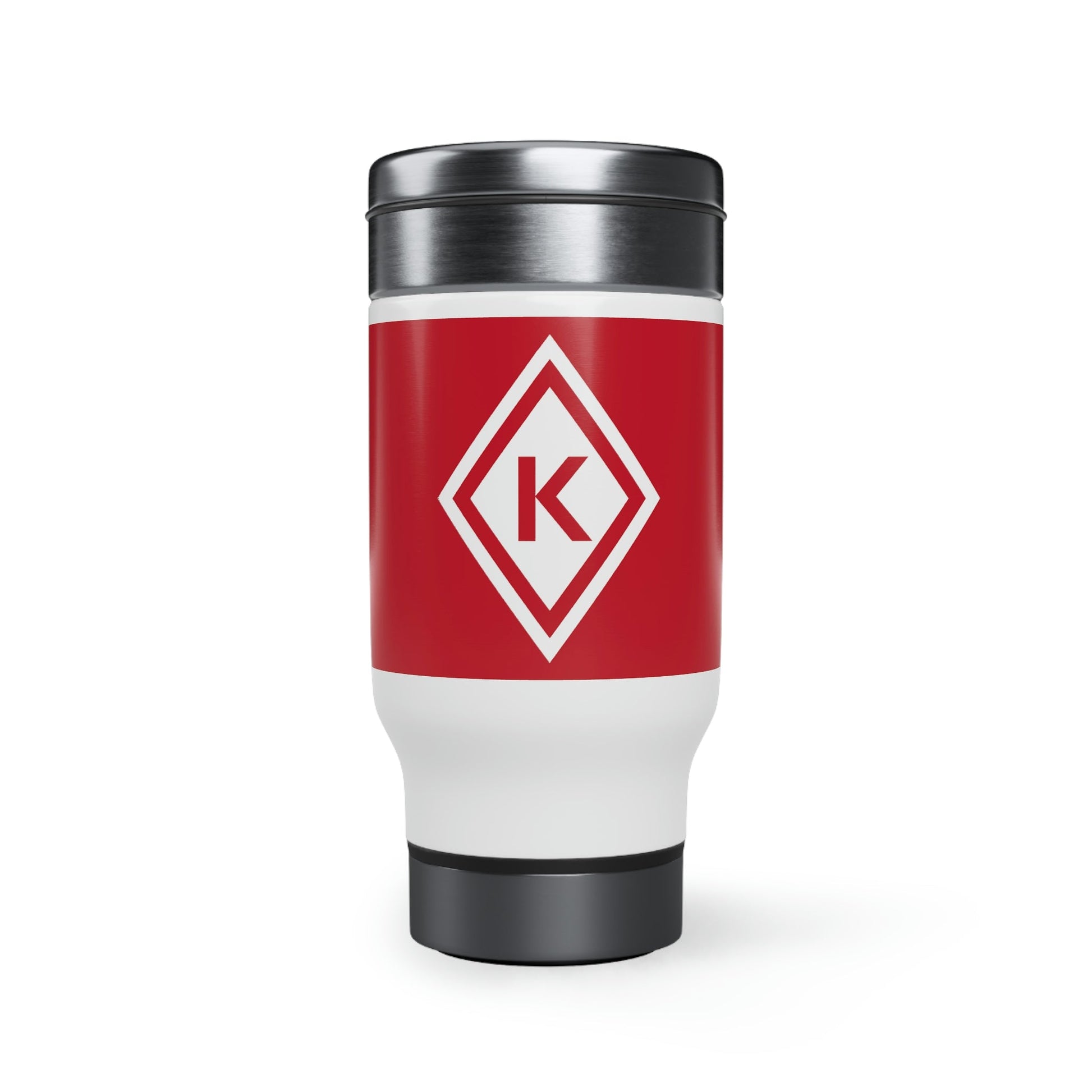 Kappa Diamond Stainless Steel Travel Mug with Handle, 14oz - URBrand