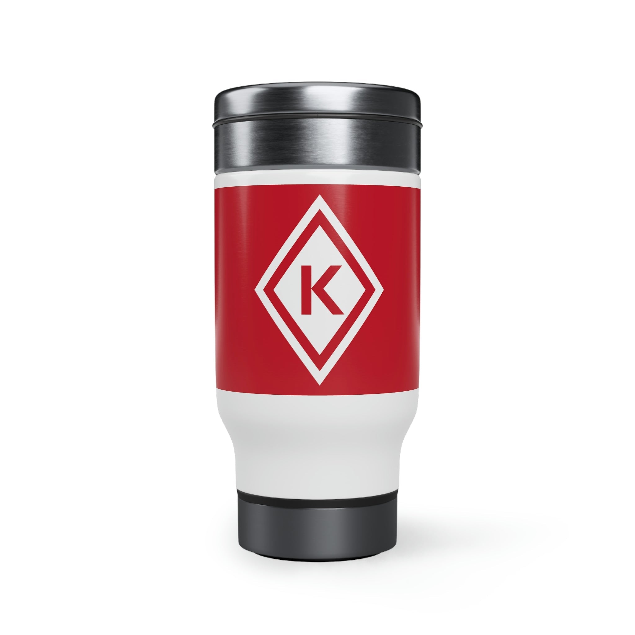Kappa Diamond Stainless Steel Travel Mug with Handle, 14oz - URBrand