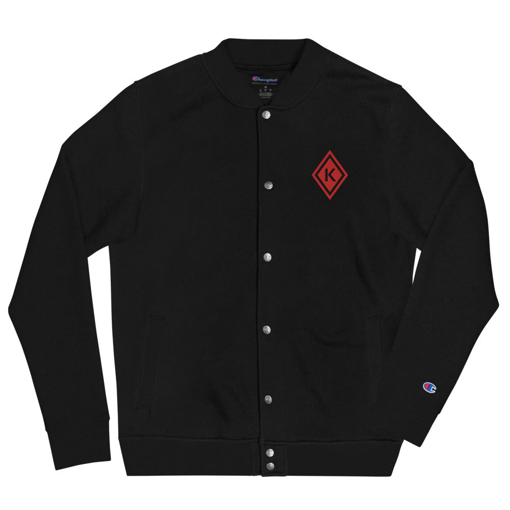 Kappa K Embroidered Champion Bomber Jacket - URBrand