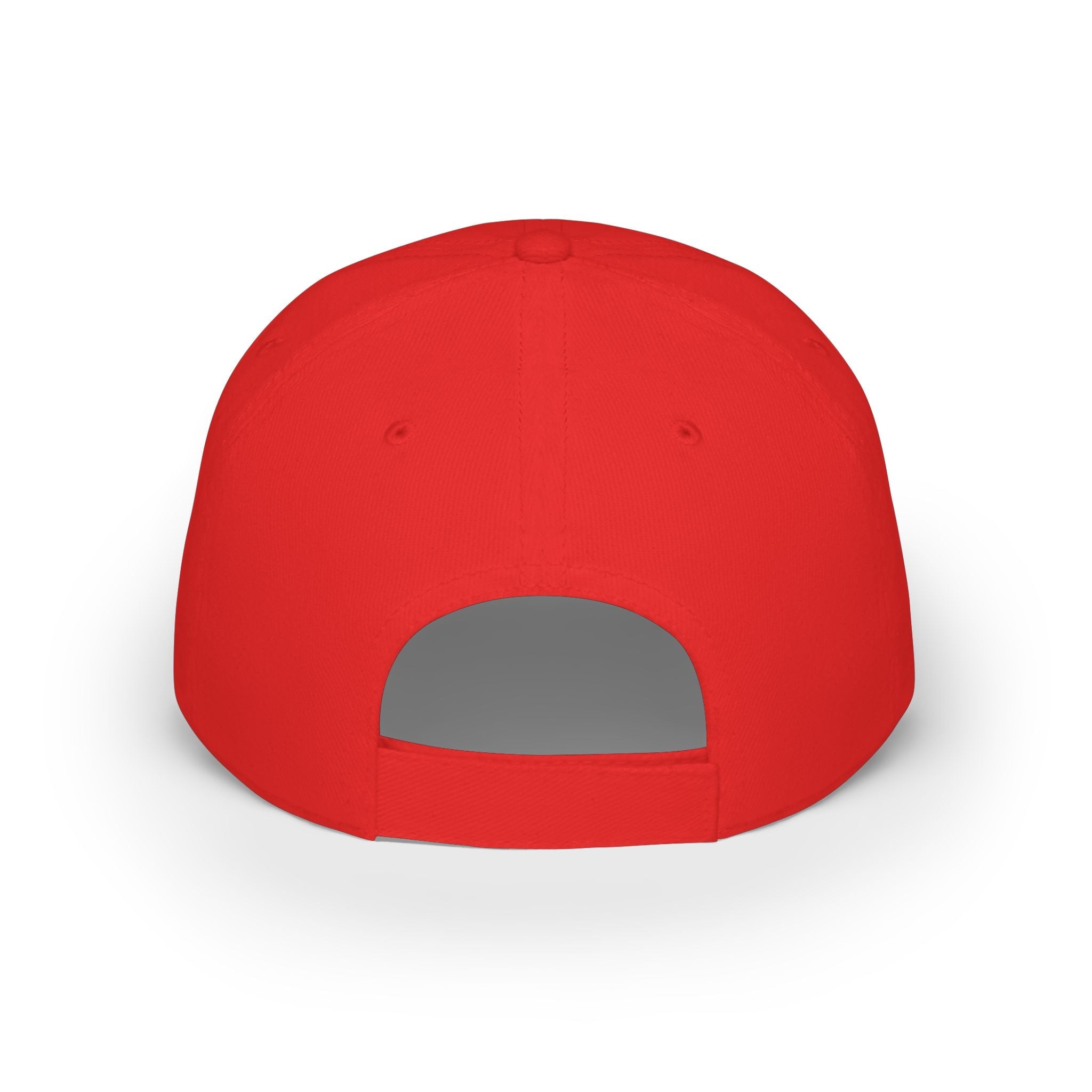 Kappa Shield Embroidered Crest Baseball Cap - Red Low Profile Hat - URBrand