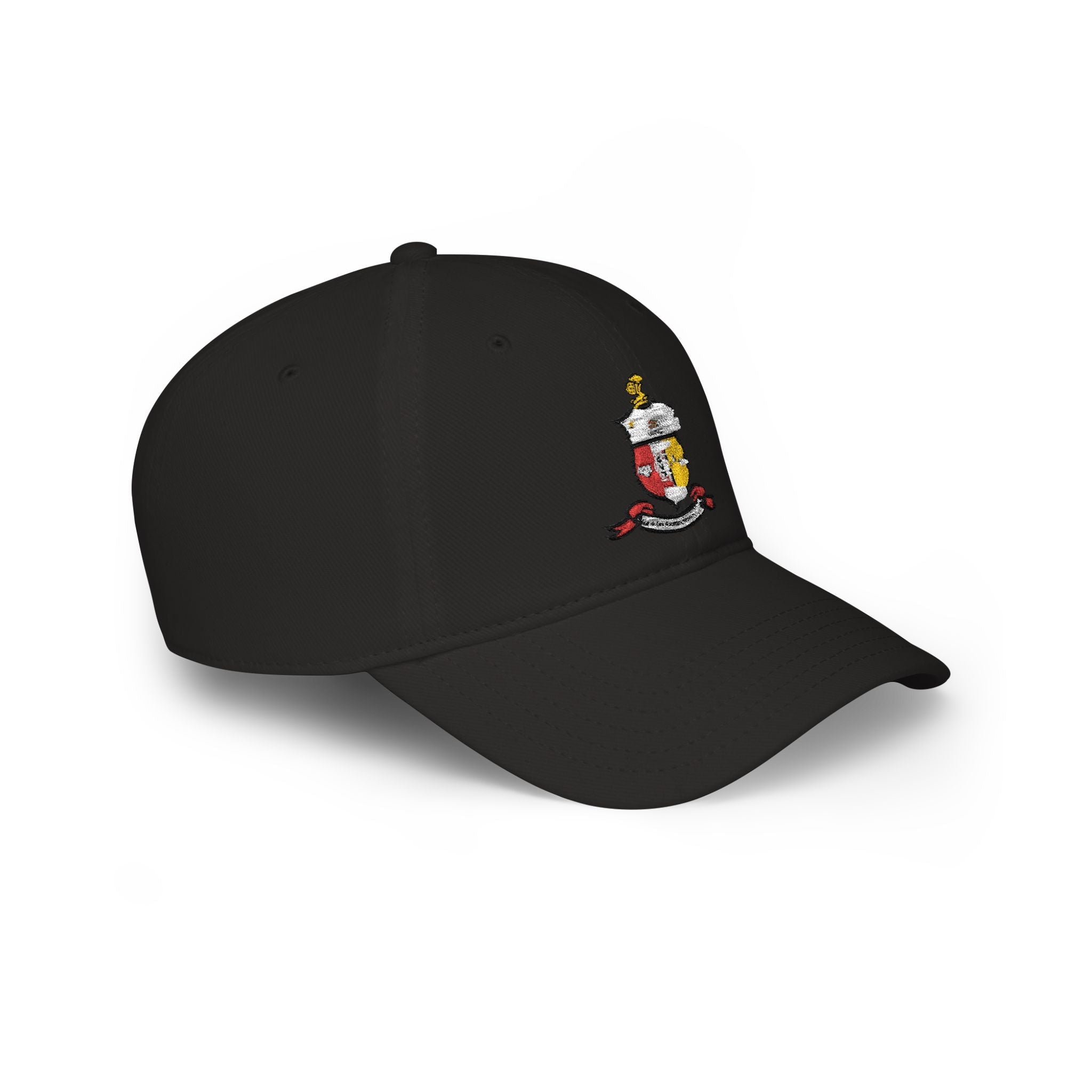 Kappa Shield Embroidered Crest Baseball Cap - Red Low Profile Hat - URBrand