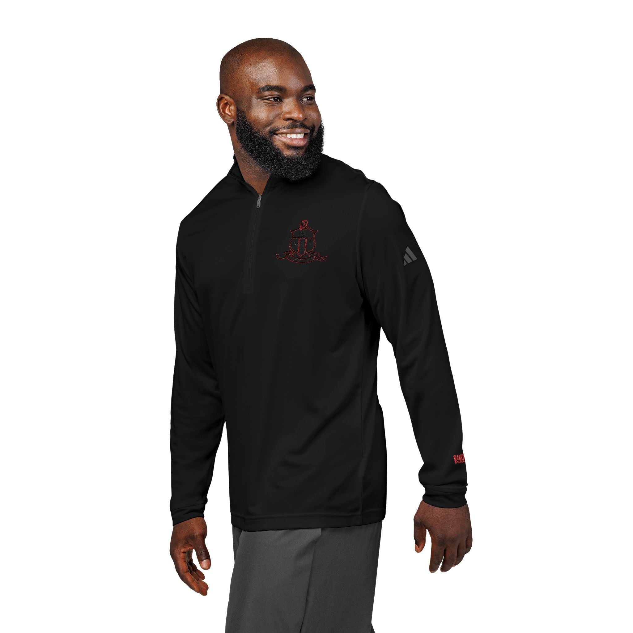 Kappa Shield Outline Embroidered Adidas Quarter-Zip Pullover – URBrand
