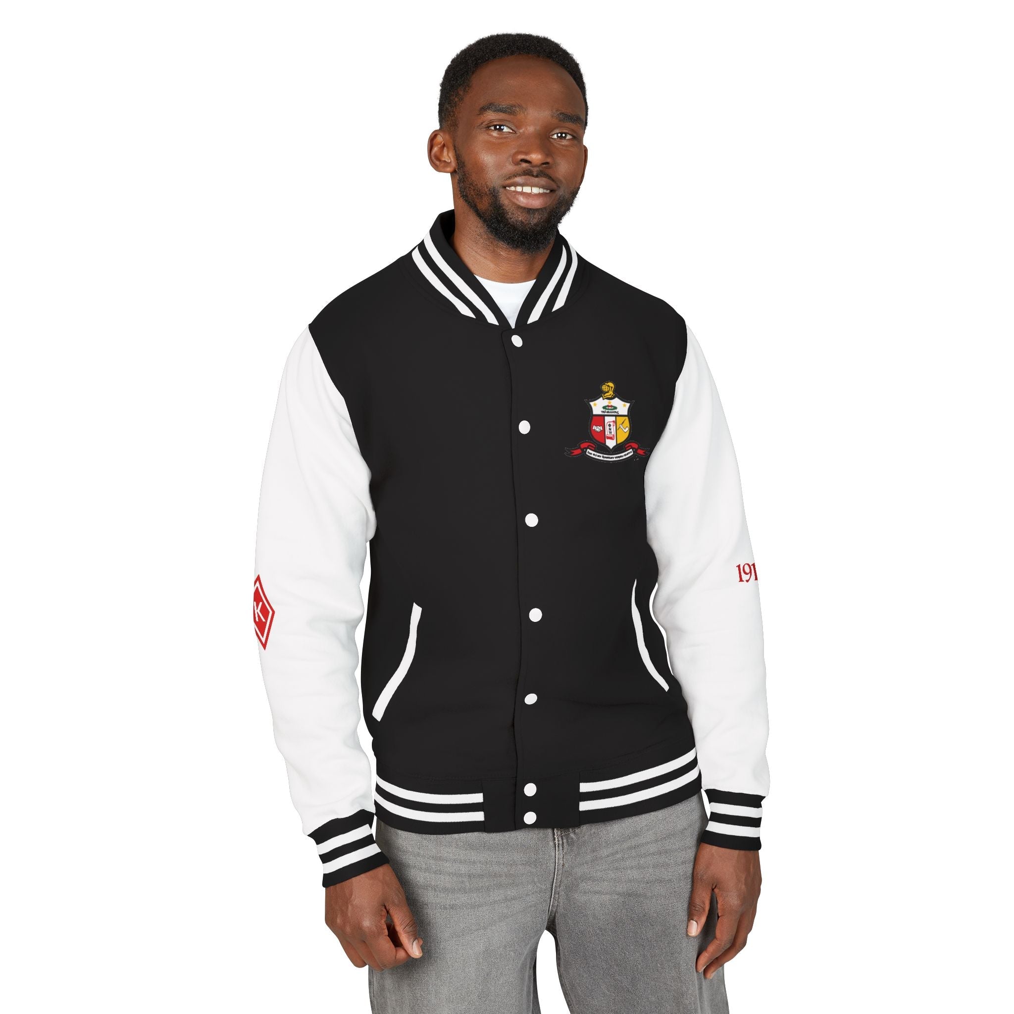 Letterman Jacket - Nupe Crest Varsity Jacket (Fraternity Greek 1911) - URBrand