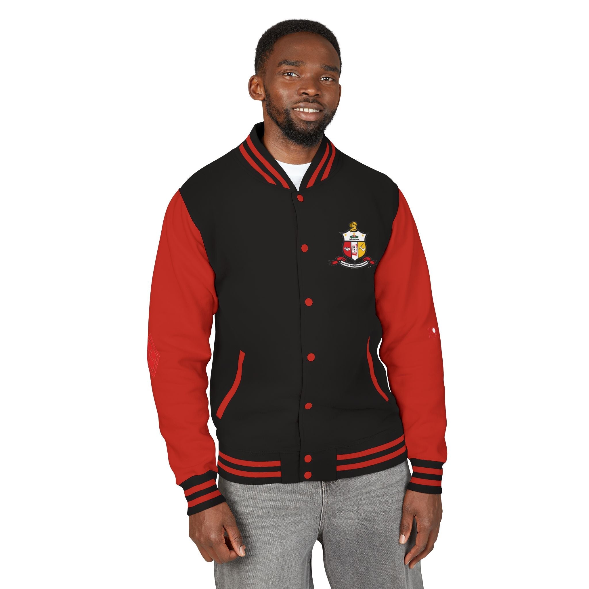 Letterman Jacket - Nupe Crest Varsity Jacket (Fraternity Greek 1911) - URBrand