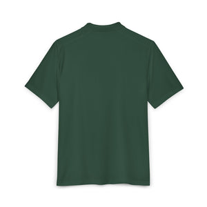 Men's Golf Polo Shirt — Embroidered Golfer Swing Design - URBrand