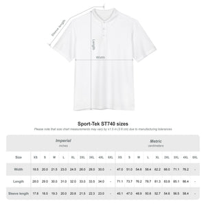 Men's Golf Polo Shirt — Embroidered Golfer Swing Design - URBrand