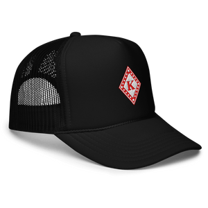 Nupe Diamond K Trucker Hat - Stylish Trendy Foam Design for Comfort - URBrand