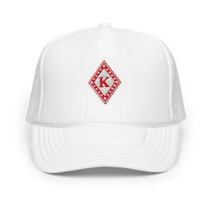 Nupe Diamond K Trucker Hat - Stylish Trendy Foam Design for Comfort - URBrand