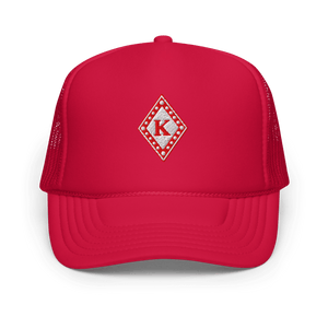 Nupe Diamond K Trucker Hat - Stylish Trendy Foam Design for Comfort - URBrand