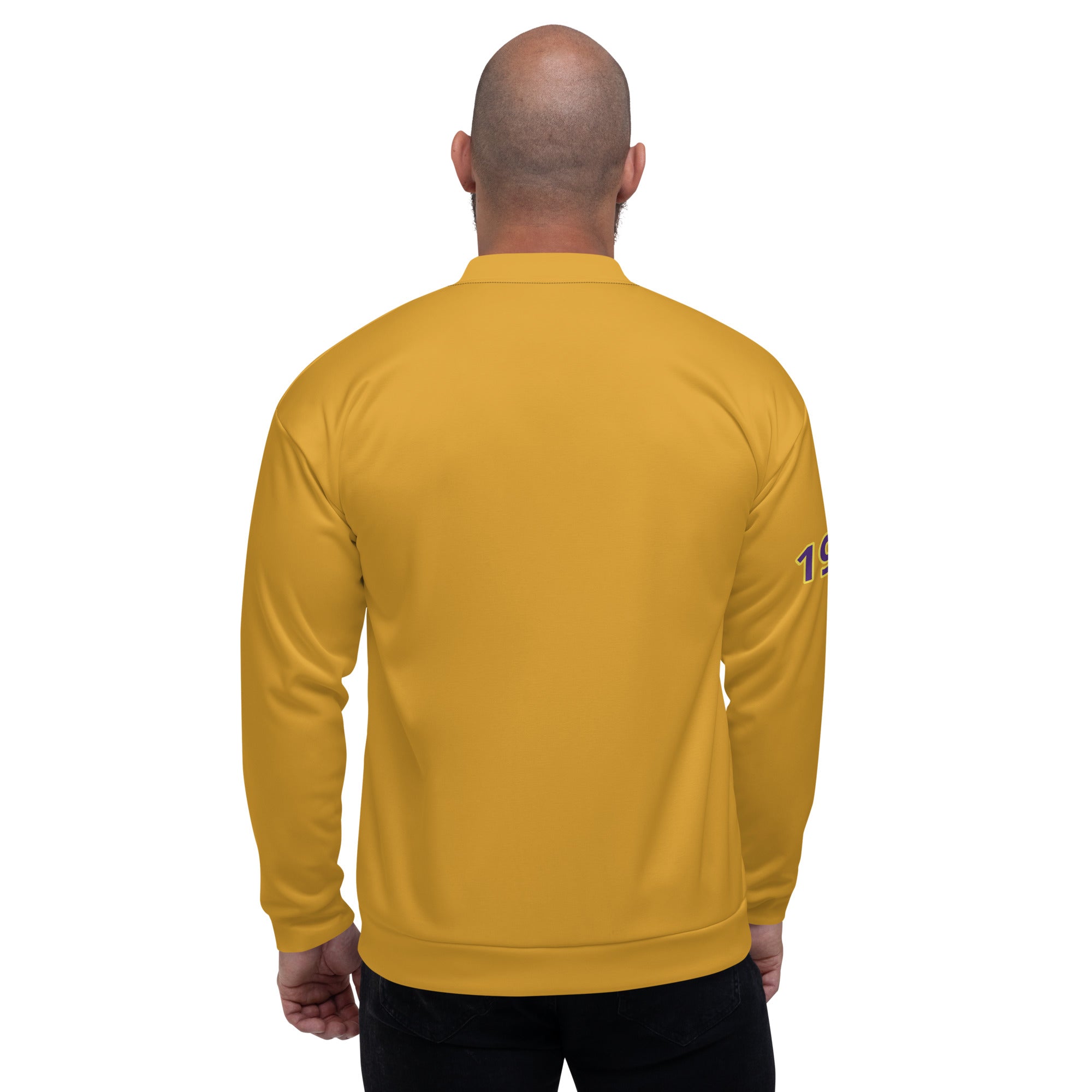 Omega Psi Phi Gold Symbol Bomber Jacket Lite - URBrand