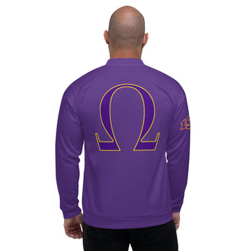 Omega Purple Shield Bomber Jacket full