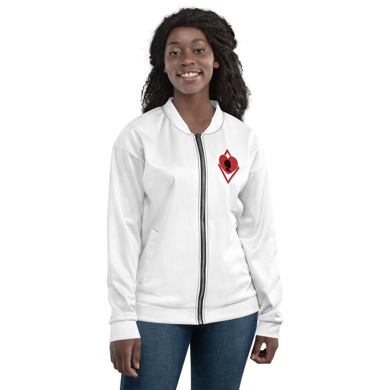 Silhouette White  Bomber Jacket
