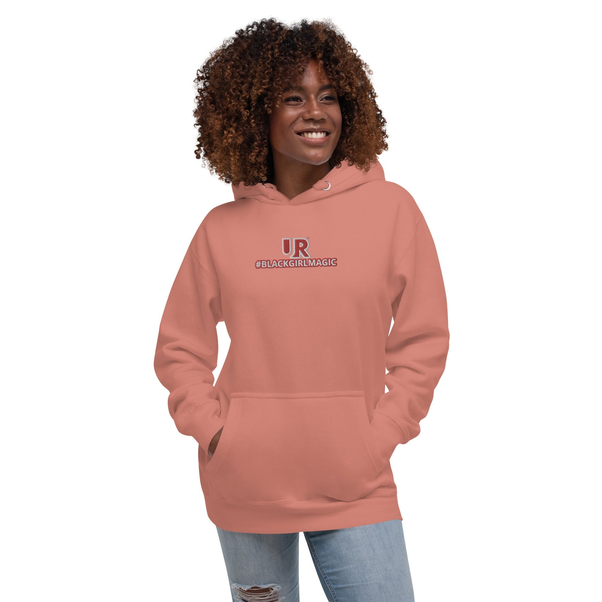 UR Black Girl Magic Embroidered Hoodie - URBrand