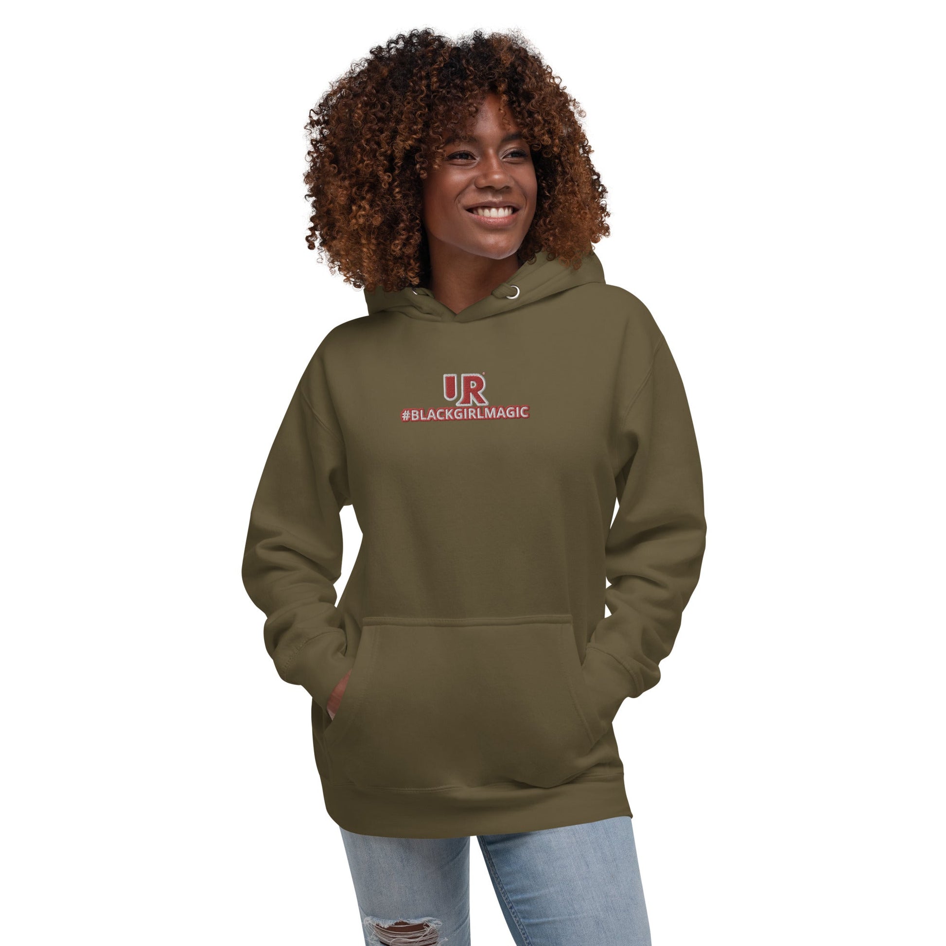 UR Black Girl Magic Embroidered Hoodie - URBrand