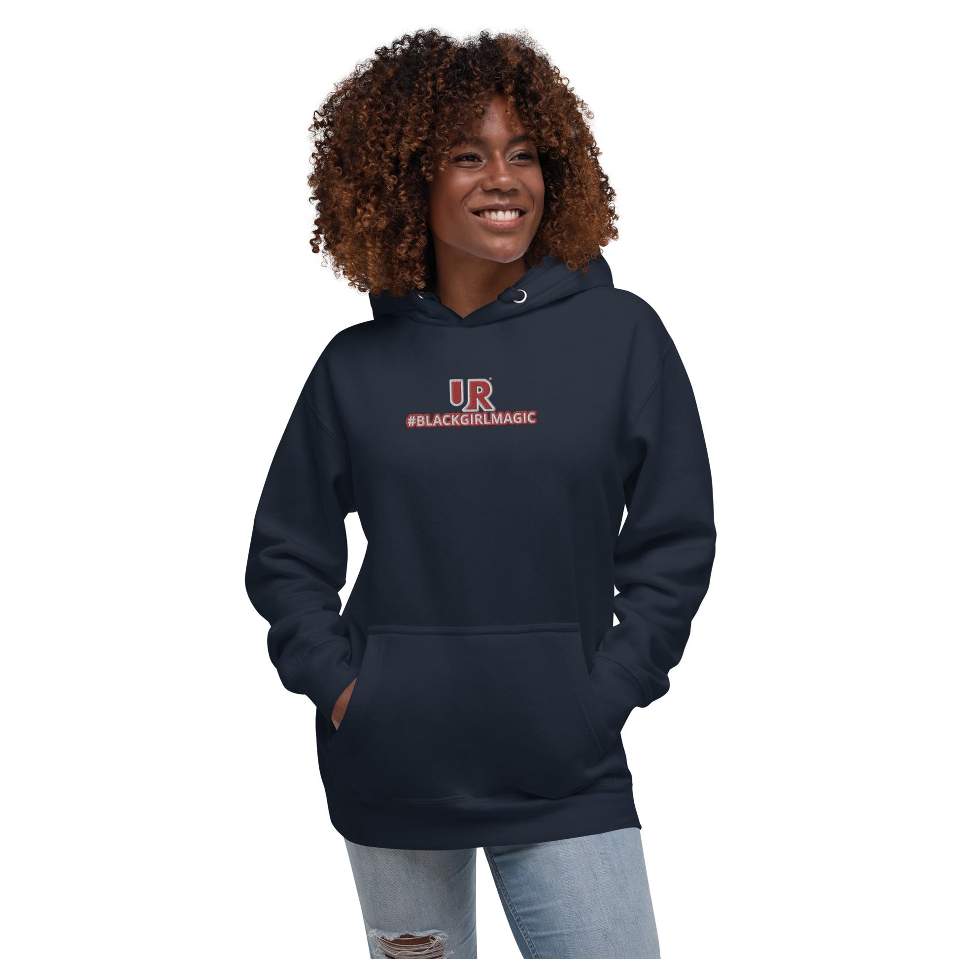 UR Black Girl Magic Embroidered Hoodie - URBrand