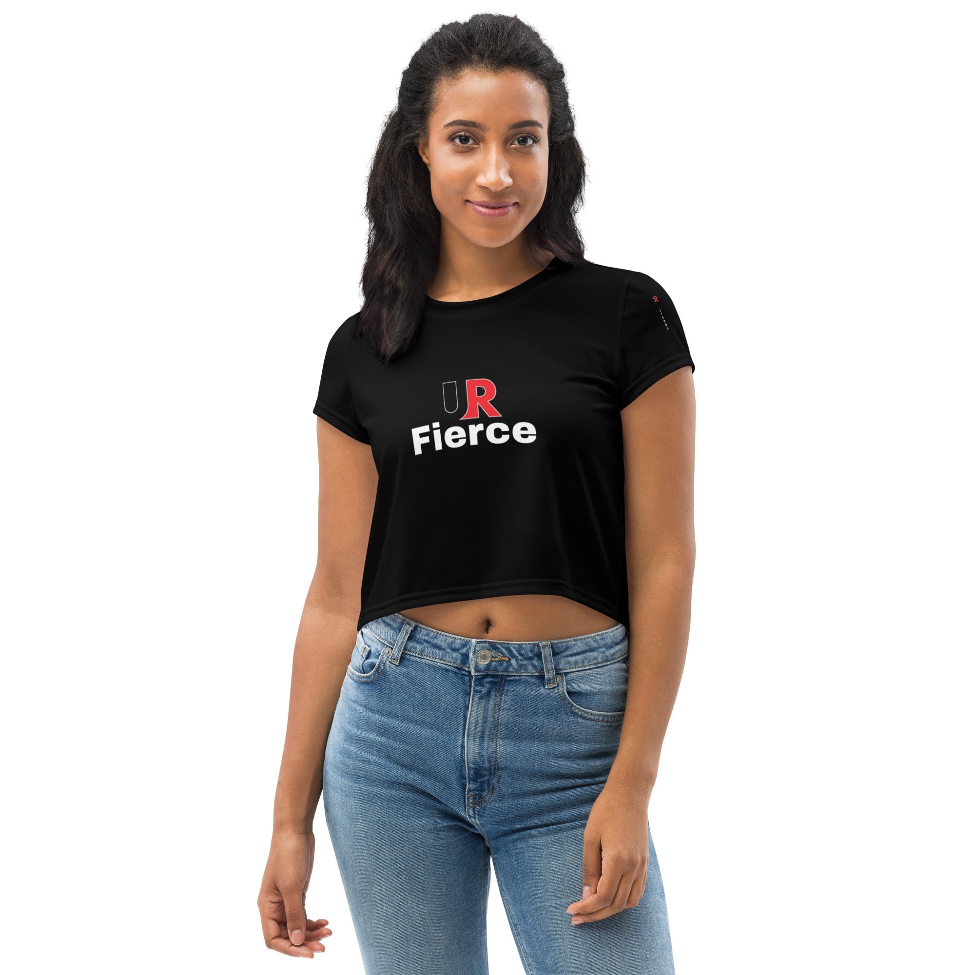 UR Fierce All-Over Print Crop Tee - URBrand