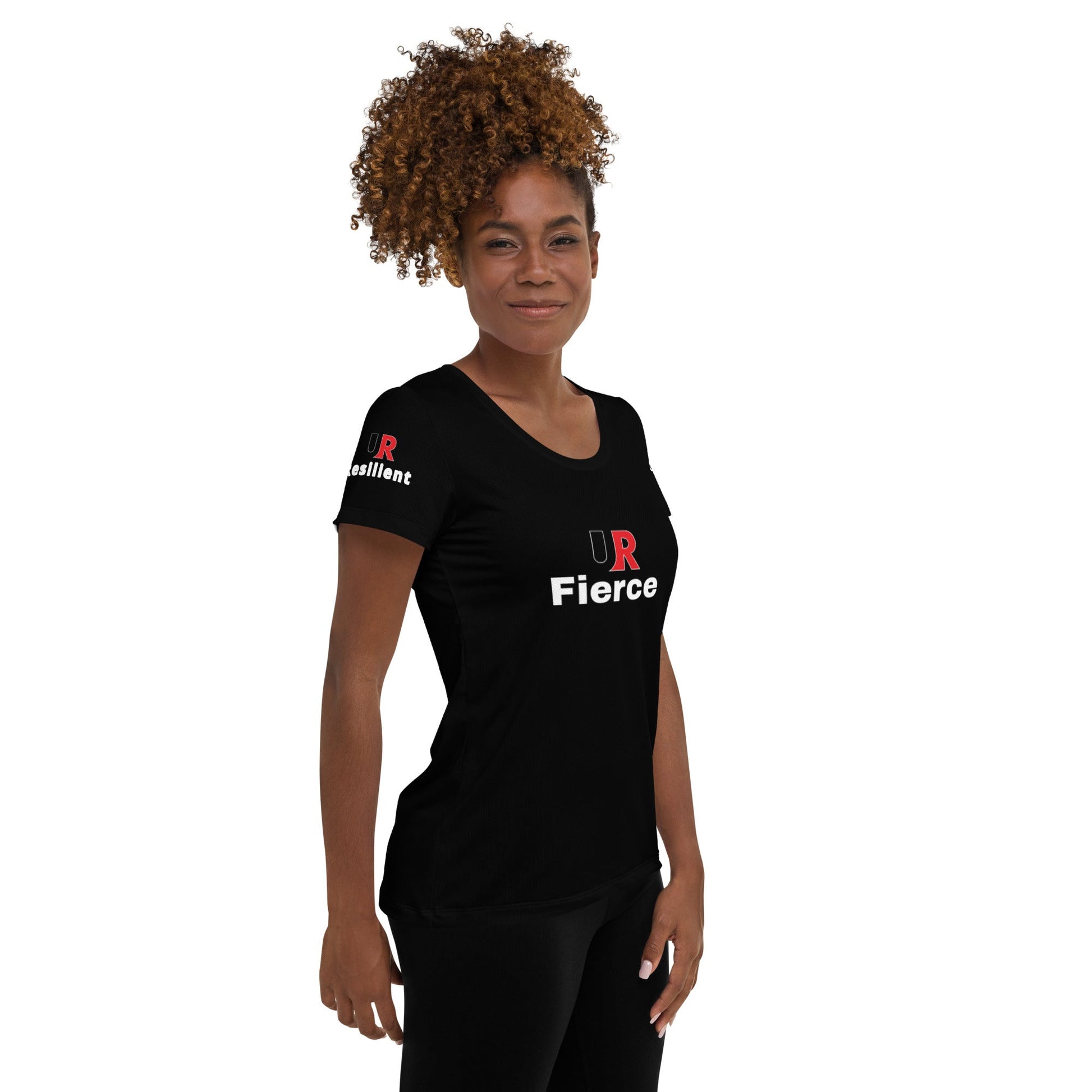 UR Fierce All-Over Print Women's Athletic T-shirt - URBrand