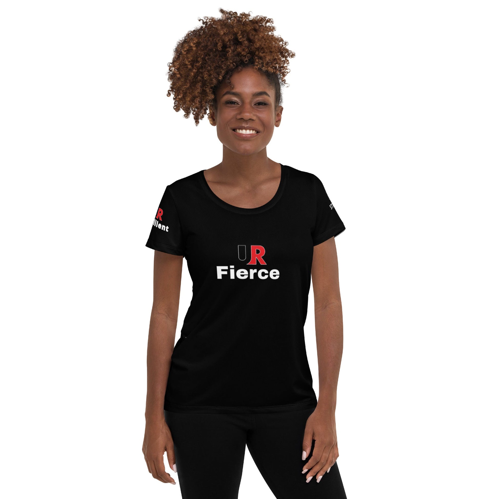 UR Fierce All-Over Print Women's Athletic T-shirt - URBrand