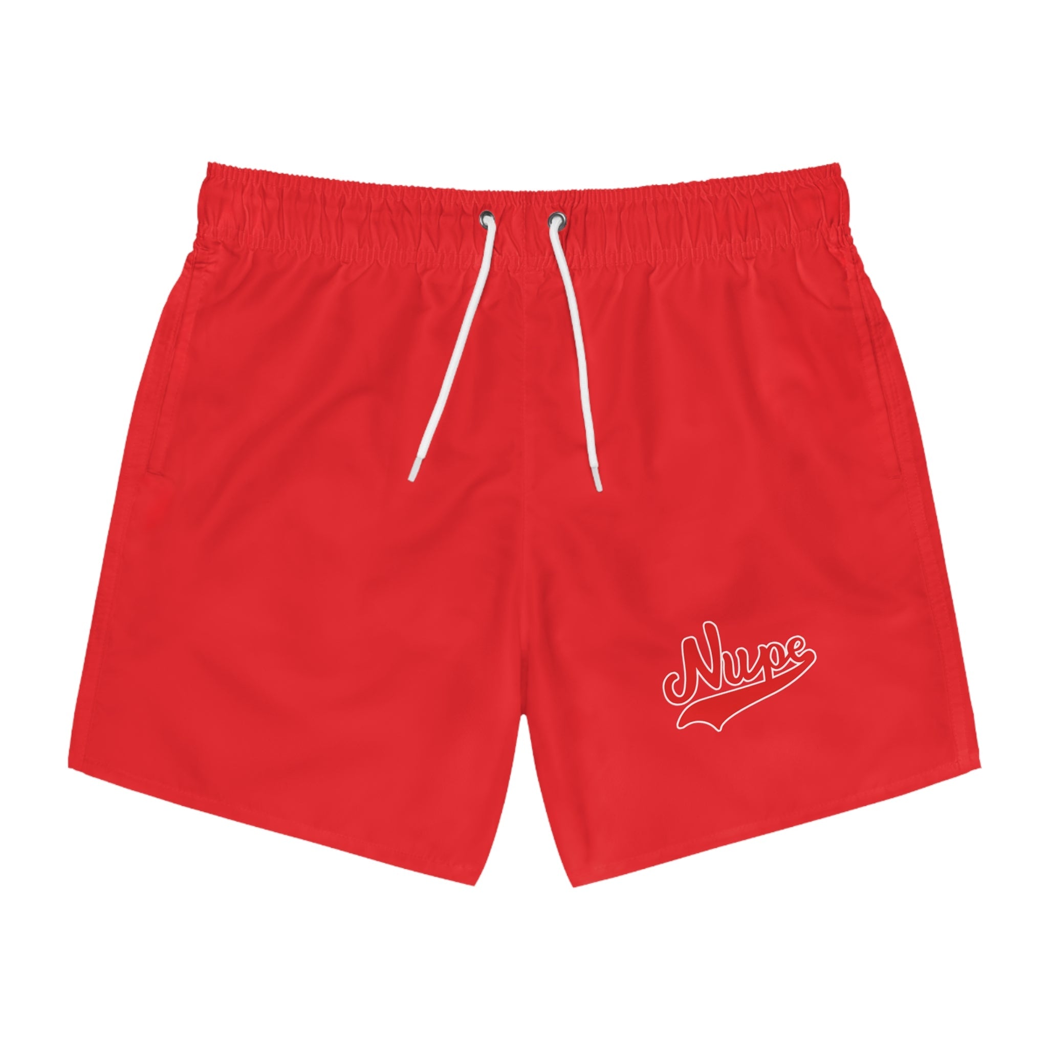 Vibrant Red Swim Trunks for Summer Fun - URBrand
